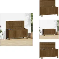 vidaXL Gartentruhe Honigbraun 108x42,5x54 cm Massivholz Kiefer - Gartenboxen