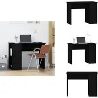 vidaXL Schreibtisch Schwarz 100x55x75 cm Holzwerkstoff - Schreibtische