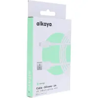 Alkaya Speed Flex Datenkabel Silikon 12W, 1m weiss