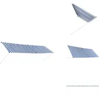 vidaXL Einziehbare Markise 400 x 150 cm Blau und Weiß - Markisen