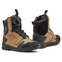 FOX Defend ADV wasserdichte Motorrad Stiefel, schwarz/braun, 11
