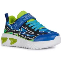 Geox Assisster Bay Kinderschuhe Jungen Halbschuhe Klettschuh Blau Freizeit