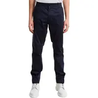 G-Star Chinohose "Mosa Straight Chino", Herren, Gr. 33, Länge 34, blau (salute), Web, Obermaterial: 97% Baumwolle, 3% Elasthan, unifarben, straight fit lang, Hosen Chinohose, mit geradem Bein
