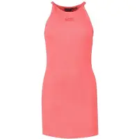 Superdry für Damen. W8011595A Rosa besticktes Kanal-Kleid (XL), Lässig, Ärmellos / Hosenträger, Bio-Baumwolle, Nachhaltig