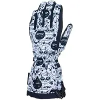 Matt Black &amp; White Catss Tootex Handschuhe