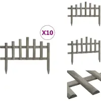 vidaXL Rasenkanten 10 Stk. Tannenholz 4,4 m - Beeteinfassungen