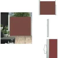 vidaXL Ausziehbare Seitenmarkise 100x300 cm Braun - Sonnenschirme & Sonnenschutze