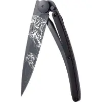 Deejo 37g Ebenholz Moto Racing Taschenmesser - STK - Moto Racing