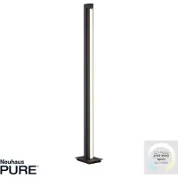 Pure LED-Stehlampe Lines Floor, graphite, 140 cm, CCT, dim.