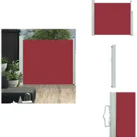 vidaXL Ausziehbare Seitenmarkise 100x300 cm Rot - Sonnenschirme & Sonnenschutze