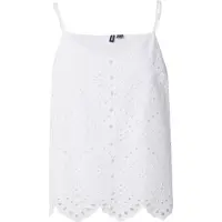 Pieces Top Vilde 17156563 Weiß Regular Fit