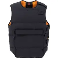 Alpha industries Blouson "Protector Puffer Loose Vest", Herren, Gr. S, schwarz, Obermaterial: 100% Nylon, Futter: 100% Polyester, Füllung: 100% Polyester, Jacken Blouson