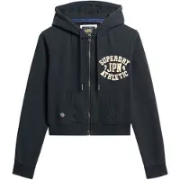Superdry für Damen. W2012164A Entspanntes navyfarbenes Sweatshirt (L), Lässig, Baumwolle, Marine