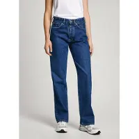 Pepe Jeans für Damen. PL204844 Jeans Straight Hw Deep Ocean (27/32), Blau, Lässig, Baumwolle, Denim, Nachhaltig