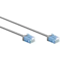 Goobay Ultraflexibles CAT 6A Patchkabel, slim, U/UTP, grau
