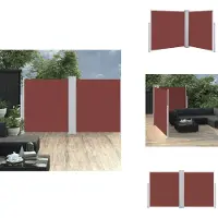 vidaXL Ausziehbare Seitenmarkise Braun 140 x 600 cm - Sonnenschirme & Sonnenschutze