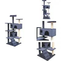 vidaXL Katzen-Kratzbaum Sisal 125 cm Dunkelblau - Kratzbäume
