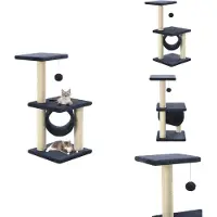 vidaXL Katzen-Kratzbaum Sisal 65 cm Dunkelblau - Kratzbäume