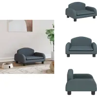 vidaXL Hundebett Dunkelgrau 50x40x30 cm Stoff - Hundebetten