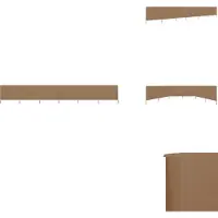 vidaXL 6-teiliges Windschutzgewebe 800 x 160 cm Taupe - Sonnenschirme & Sonnenschutze