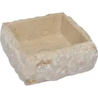 vidaXL Waschbecken Creme 30x30x13 cm Marmor - Badezimmer-Waschbecken