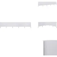 vidaXL 5-teiliges Windschutzgewebe 600 x 80 cm Sandweiß - Sonnenschirme & Sonnenschutze