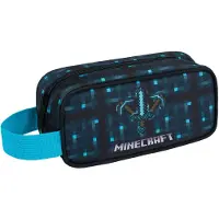 Baagl Student Federmäppchen Minecraft Blue Axe and Sword