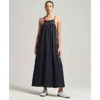 Superdry Vintage Long Halter Cami ärmelloses Kleid
