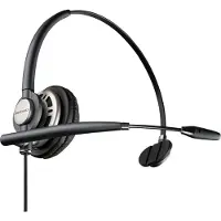 HP EncorePro HW710 Ein-Ohr-Headset + Tragecase + Quick Disconnect, Kabelgebunden, Büro/Callcenter, 53 g, Kopfhörer, Schwarz