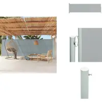vidaXL Seitenmarkise Ausziehbar 180x600 cm Grau - Sonnenschirme & Sonnenschutze