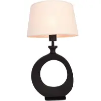 Stars of Light Tischlampe Diezma, beige/schwarz Höhe 53 cm