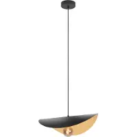Stars of Light EGLO Hängelampe Saceda 41cm lang schwarz/gold