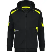 Dassy Kapuzensweatshirt Santos - schwarz/neongelb - 3XL
