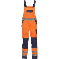 Dassy Warnschutz Latzhose Toulouse PESCO74 MINUS Gr. 53 neonorange/dunkelblau