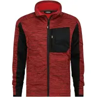 Dassy Fleecejacke Convex 300447 PES38 Gr. 4XL-STANDARD rot/schwarz