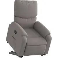 vidaXL Relaxsessel mit Aufstehhilfe Elektrisch Taupe Stoff