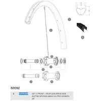 Mavic Xa Pro Carbon 29 2017-18 Linke Speichen 12 Einheiten