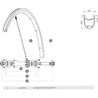 Mavic R-sys Slr Vorderradfelge