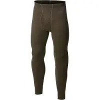 Woolpower - Long Johns With Fly 200 - Merinounterwäsche Gr L grau/oliv