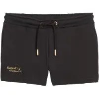 Superdry für Damen. W7110427A Essential Logo Shorts schwarz (L), Lässig, Baumwolle