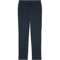 Marc O'Polo Pyjamahose "Mix & Match Cotton-Woven", Damen, Gr. XS, N-Gr, blau (navy), Single Jersey, Obermaterial: 100% Baumwolle, unifarben, bequem lang, Hosen Pyjamahose, mit elastischem Bund