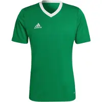Adidas Fußballtrikot PERFORMANCE "ENT22 JSY", Herren, Gr. L, grün (team grün, weiß), Obermaterial: 100% Polyester, bestickt, V-Ausschnitt, Trikots Fußballtrikot