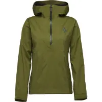 Black Diamond W Stormline Stretch Anorak, Camp Green, XS, Women, Women's Outerwear Top,