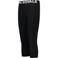Mons Royale Cascade Merino Base Layer 3/4, Skiunterhose, Damen, schwarz