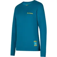 La Sportiva - Women's Climbing On The Moon Sweatshirt - Pullover Gr L blau