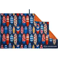 Lifeventure Bedrucktes SoftFibre Trek Handtuch aus recycelten Surfbrettern