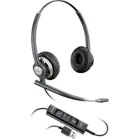 HP Poly Poly EncorePro 725 USB-A Stereo-Headset TAA, Kabelgebunden, Büro/Callcenter, 78 g, Kopfhörer, Schwarz