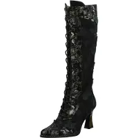 LAURA VITA Oanelo 02 Damenschuhe Schaftstiefel Schwarz Freizeit