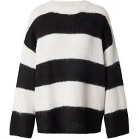 Noisy May Damen Sutton Oversized Strick Pullover Eggnog