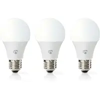 Nedis SmartLife Vollfärbige LED-Lampe - Wi-Fi - E27 - 806 lm - 9 W - RGB / Warm bis kühlen weiß - 2700 - 6500 - Android / IOS - Birne - 1 Stück